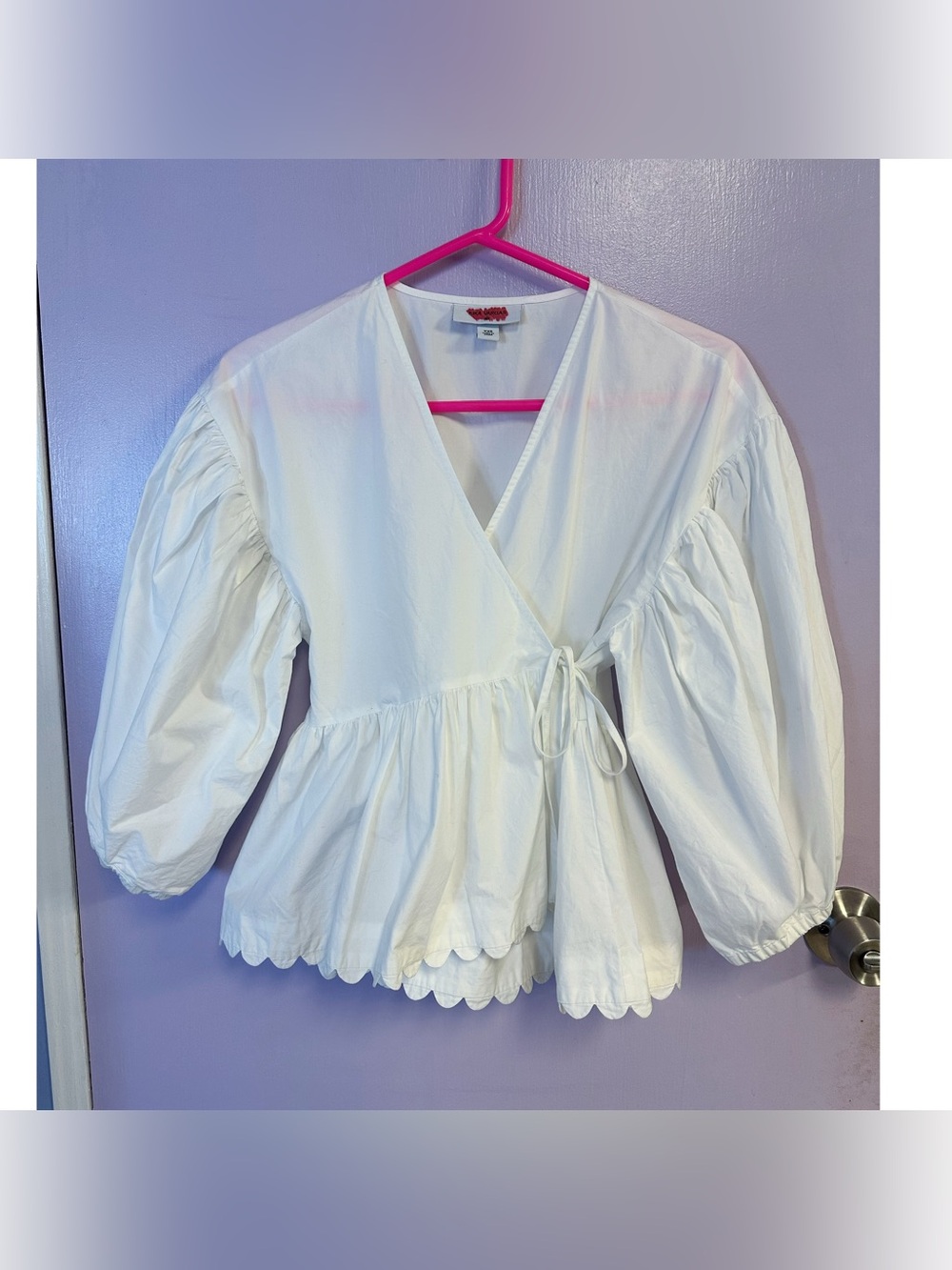 Kika Vargas Wrap Top Size XXS 100% Cotton